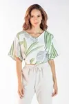 Cropped Dwz Estampado com Elastico