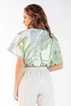 Cropped Dwz Estampado com Elastico