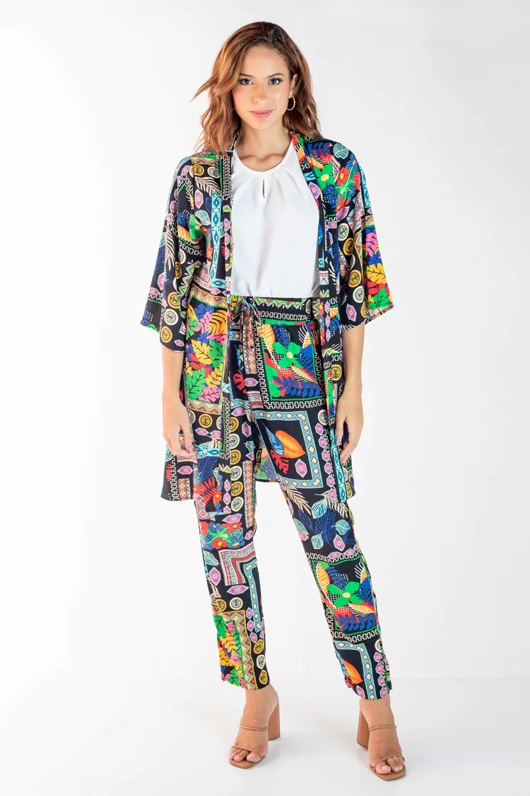 Conjunto Dwz Kimono com Calca Jogger