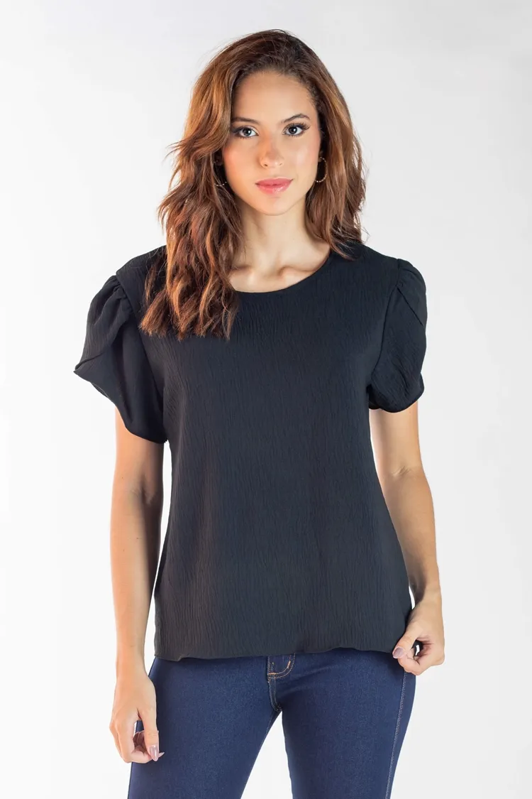 Blusa Dwz Manga Curta Lisa
