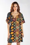 Vestido Dwz Curto Estampado