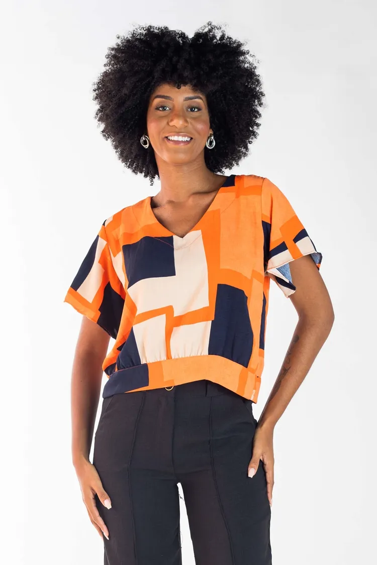 Blusa Dwz Estampada Amarracao