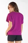 Blusa Dwz Manga Curta Gola v