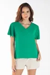 Blusa Dwz Manga Curta Gola v
