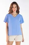 Blusa Dwz Manga Curta Gola v