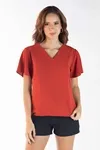 Blusa Dwz Manga Curta Gola v