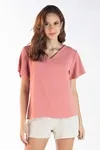 Blusa Dwz Manga Curta Gola v