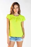 Blusa Dwz Manga Curta Abertura Frontal