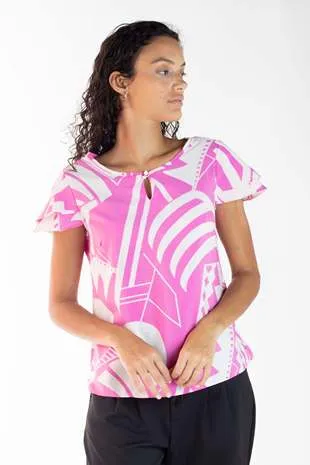 Blusa Dwz Manga Curta Estampada