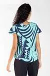 Blusa Dwz Manga Curta Estampada