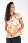 Blusa Dwz Manga Curta Estampada