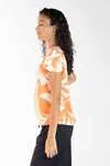 Blusa Dwz Manga Curta Estampada