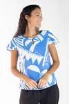 Blusa Dwz Manga Curta Estampada