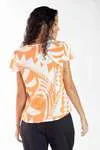 Blusa Dwz Manga Curta Estampada