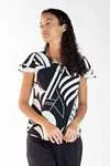 Blusa Dwz Manga Curta Estampada