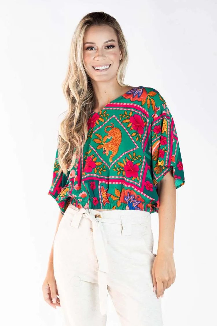 Cropped Dwz Estampado