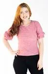 Blusa Dwz Lesie com Manga Babados
