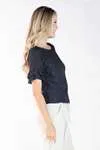 Blusa Dwz Lesie com Manga Babados