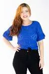 Blusa Dwz Lesie com Manga Babados