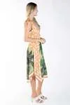 Vestido Dwz Transpassado Estampa Coqueiro