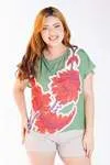 Blusa Dwz Costas dexw Estampa de flor