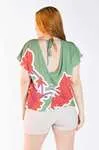 Blusa Dwz Costas dexw Estampa de flor