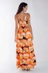 Vestido Dwz Longo Estampado com Bojo