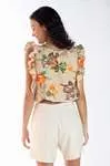 Blusa Dwz Manga Babado com Elastico