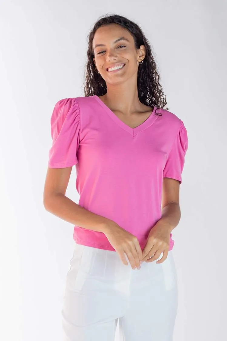 Blusa Dwz Decote v com Manga