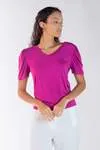 Blusa Dwz Decote v com Manga