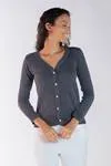Cardigan Dwz Liso com Botoes de Tricot