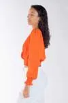 Blusa Dwz Manga Longa Lisa Com Lastex