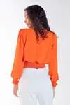 Blusa Dwz Manga Longa Lisa Com Lastex