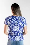 Blusa Dwz Manga Curta Estampada
