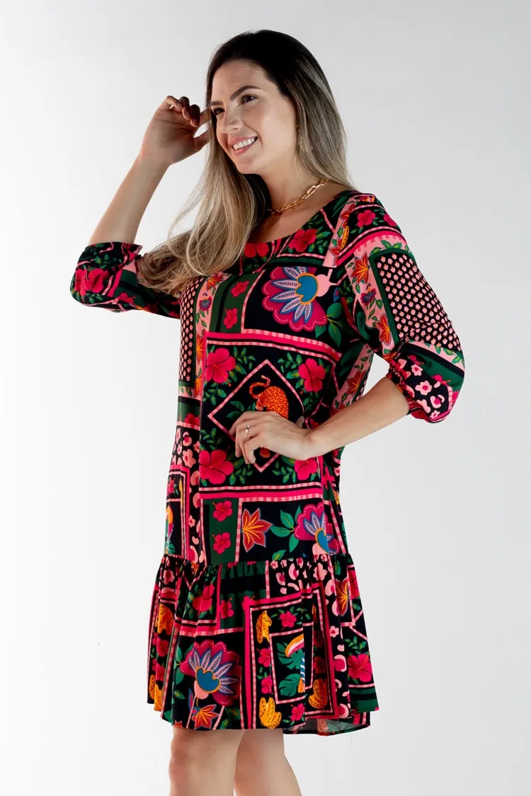 Vestido Dwz Carol Estampado