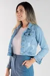 Jaqueta Dwz Jeans Manga Longa