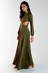 Vestido Dwz Abertura Lateral Longo