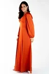 Vestido Dwz Manga Longa Liso