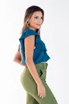 Blusa Dwz Manga Babado Lisa