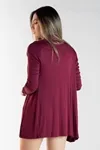 Cardigan Dwz Liso Longo De Malha