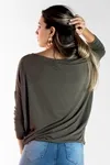 Blusa Dwz Manga 3/4 De Malha Lisa