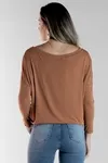 Blusa Dwz Manga 3/4 De Malha Lisa