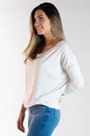 Blusa Dwz Manga 3/4 De Malha Lisa