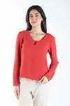 Blusa Dwz Manga Longa Lisa