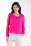 Blusa Dwz Manga Longa Lisa