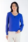 Blusa Dwz Manga Longa Lisa