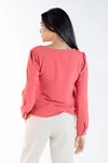Blusa Dwz Manga Longa Lisa