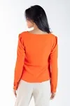 Blusa Dwz Manga Longa Lisa