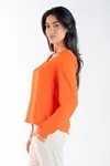 Blusa Dwz Manga Longa Lisa