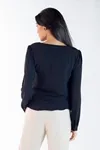 Blusa Dwz Manga Longa Lisa